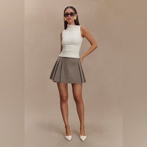 Meshki Pleated Mini Skirt